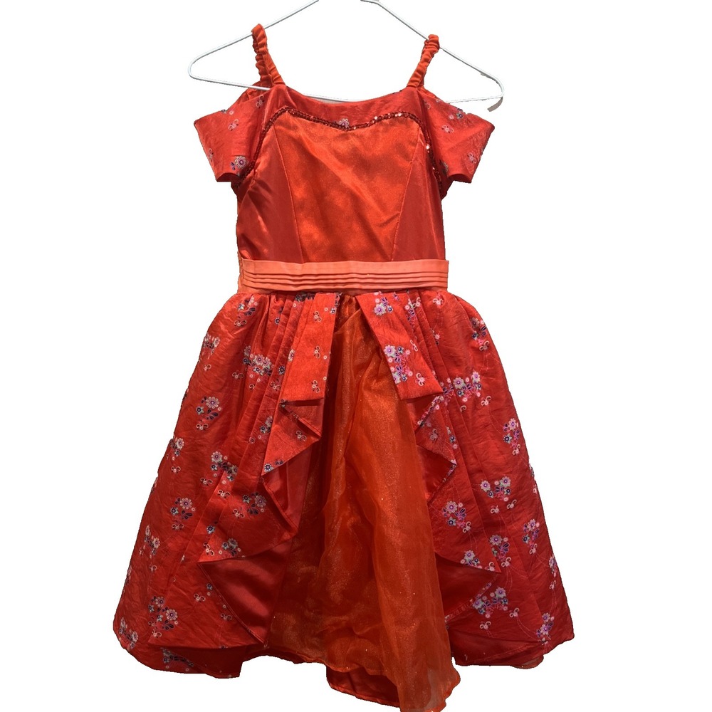 Disney Parks Elena of Avalor Castle Collection Princess Dress – Girls M 7/8 Red